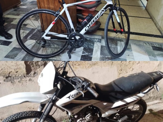 Recuperaron una bicicleta y una moto robadas